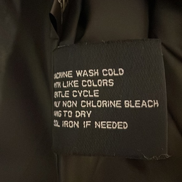 Black Rivet Wilson’s Leather Trench Coat Size Large - Picture 5 of 5